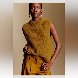 Sézane. Sleeveless Mohair Blend Sweater Vest, NEW!